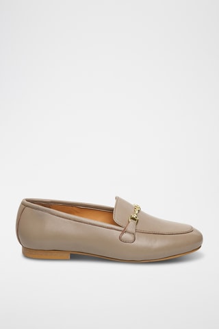 Leren Mocassins - Beige