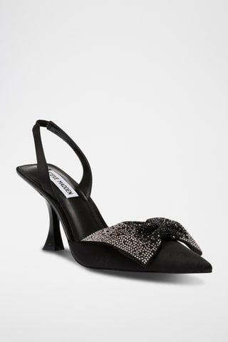 Satijnen Pumps - Zwart