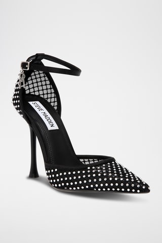 Satijnen Pumps - Zwart