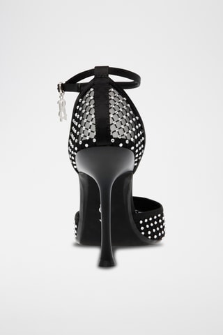 Satijnen Pumps - Zwart