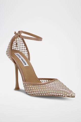 Satijnen Pumps - Nude