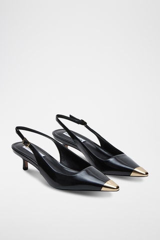 Schapenleren Ballerina's - Zwart