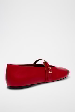 Schapenleren Mary Janes - Rood