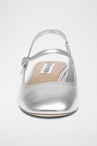 Gelakte Mary Janes met Hak - Zilverkleurig