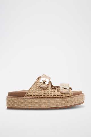 Platform Muiltjes - Beige