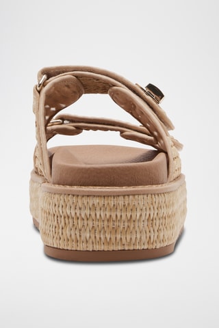 Platform Muiltjes - Beige