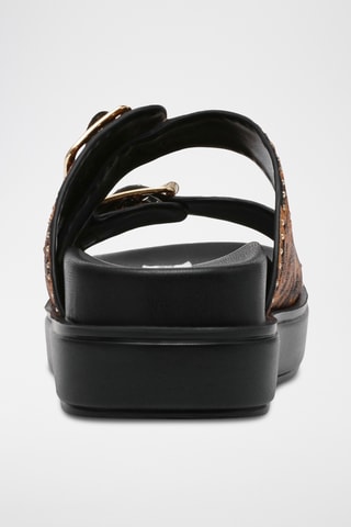 Platform Nubuck Muiltjes - Bruin