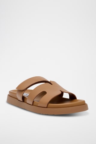 Leren Muiltjes - Camel