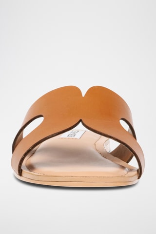 Leren Muiltjes - Camel