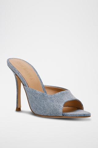 Denim Muiltjes met Hak - Blauw