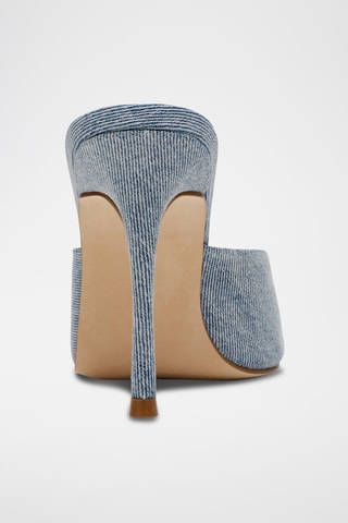 Denim Muiltjes met Hak - Blauw