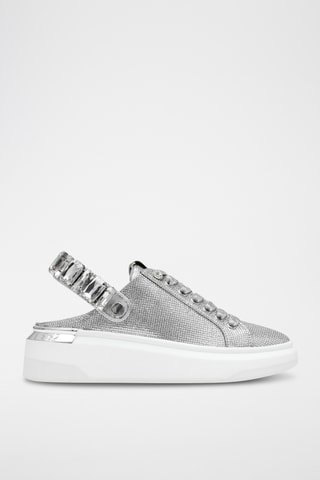 Platform Sneakers - Zilverkleurig