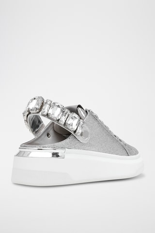 Platform Sneakers - Zilverkleurig