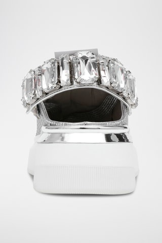 Platform Sneakers - Zilverkleurig