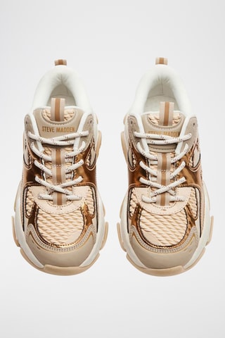 Sneakers - Goudkleurig en wit