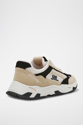 Nubuck Platform Sneakers - Zwart