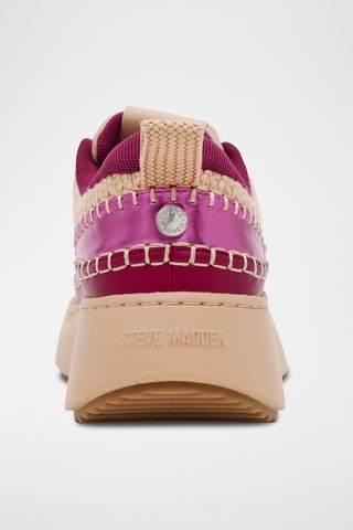 Nubuck Sneakers - Beige en roze