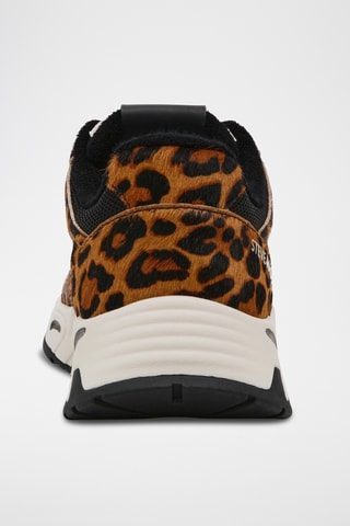 Leren Platform Sneakers - Zwart