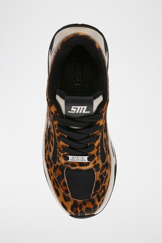 Leren Platform Sneakers - Zwart