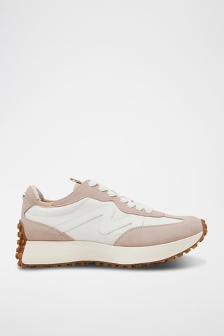Leren Sneakers - Beige