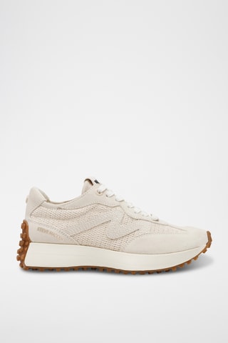 Nubuck Sneakers - Ecru en Beige
