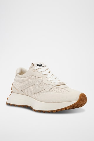 Nubuck Sneakers - Ecru en Beige