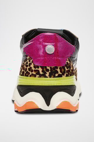 Nubuck Platform Sneakers - Bruin en Beige