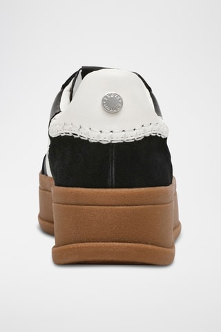 Nubuck Platform Sneakers - Zwart