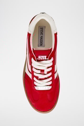 Nubuck Platform Sneakers - Rood