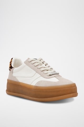 Leren Platform Sneakers - Wit