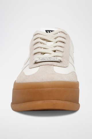 Leren Platform Sneakers - Wit