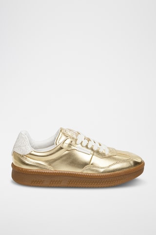 Leren Sneakers - Goudkleurig