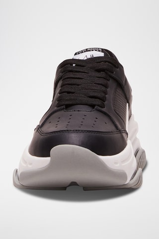 Leren Sneakers -Zwart