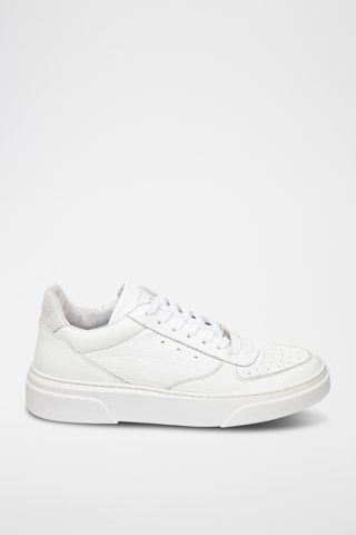 Leren Platform Sneakers - Wit