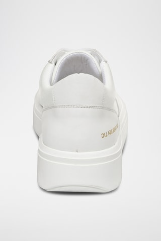 Leren Platform Sneakers - Wit