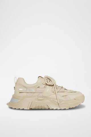 Platform Sneakers - Beige