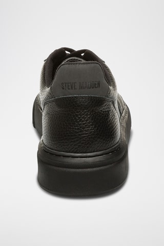 Leren Platform Sneakers - Zwart