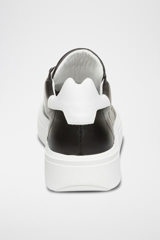Leren Platform Sneakers - Zwart