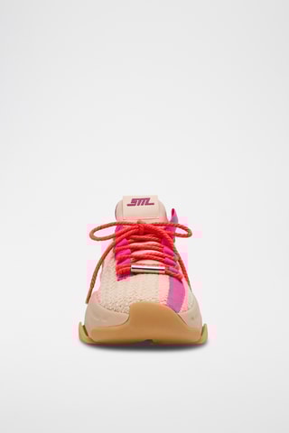 Sneakers - Beige en koraalrood