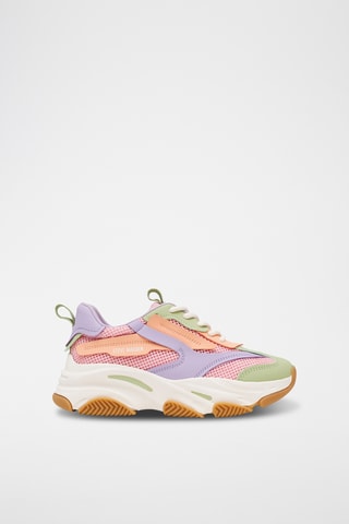 Platform Sneakers - Zeegroen en Paars 