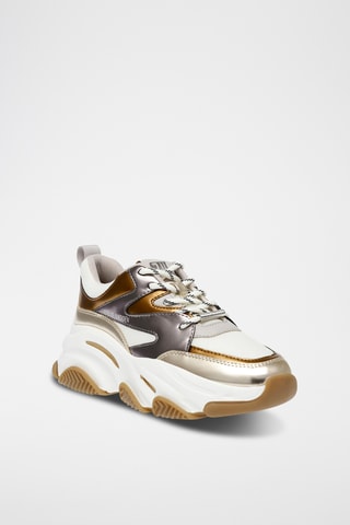 Sneakers - Wit en Goudkleurig