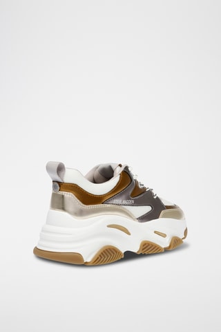 Sneakers - Wit en Goudkleurig