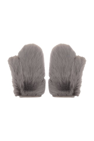 Moufles en cuir de mouton - Gris clair - Raey