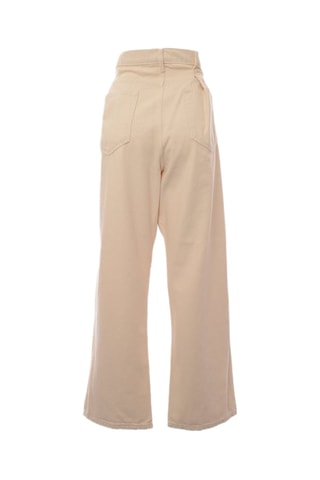 Jean en lin taille haute - Beige - Raey