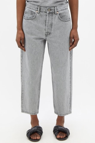 Biologisch Katoenen 7/8 Chino Jeans - Lichtgrijs