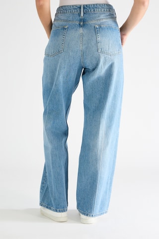 Biologisch Katoenen Jeans Hoge Taille - Lichtblauw