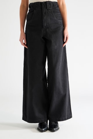 Jeans Relaxed Hoge Taille - Zwart