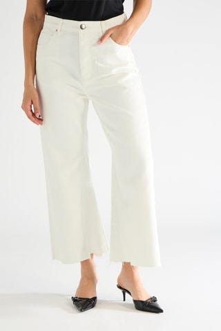 Biologisch Katoenen Jeans Flare Cut - Wit