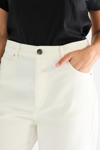 Biologisch Katoenen Jeans Flare Cut - Wit