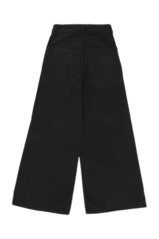 Biologisch Katoenen Jeans Wide Legs - Zwart